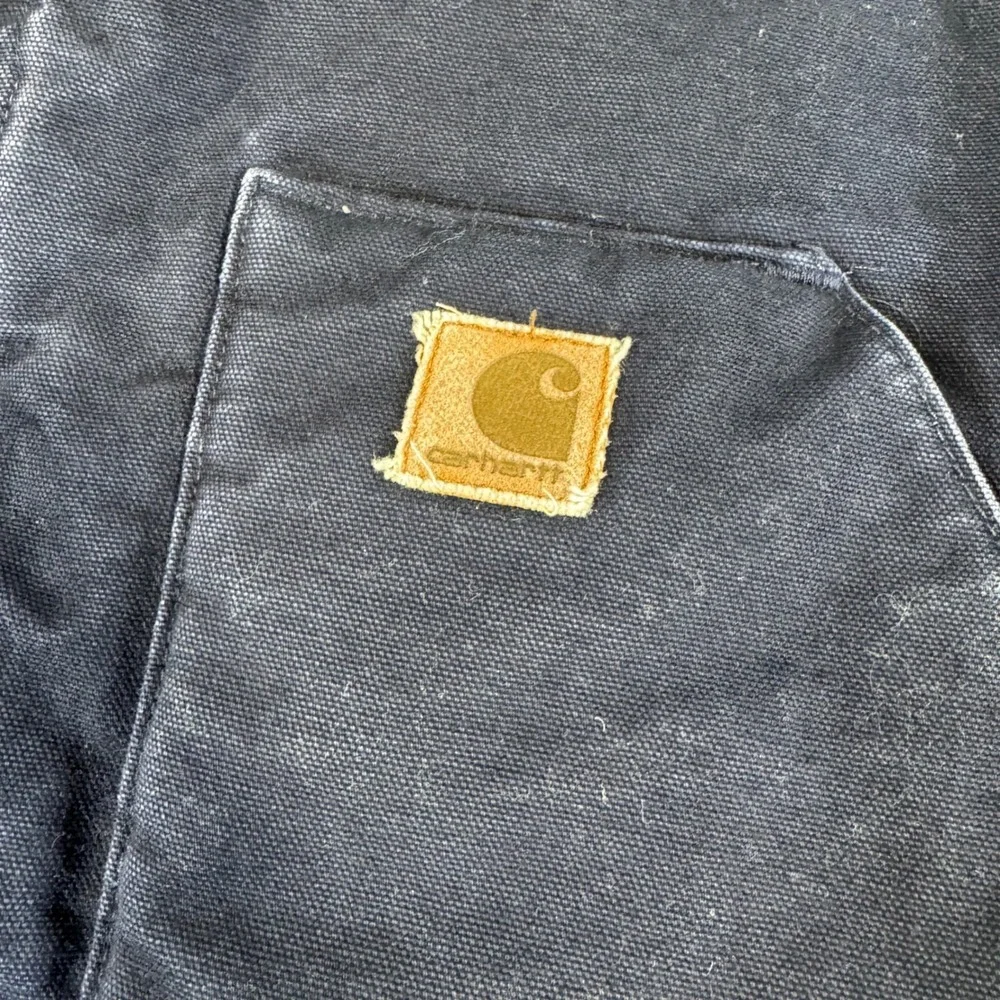 Carhartt V02 NVY Arctic Quilt Lined Duck‎ Vest Midnight Navy Mens 2XL Distressed